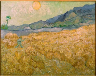 Wheatfield with Reaper at Sunrise